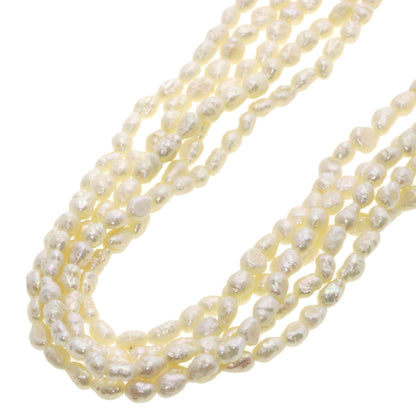 SELECT JEWELRY セレクトジュエリー 淡水パール 真珠 5連 ネックレス 金属製 レディース 中古