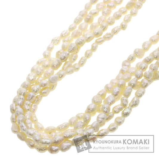SELECT JEWELRY セレクトジュエリー 淡水パール 真珠 5連 ネックレス 金属製 レディース 中古