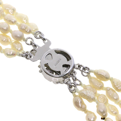 SELECT JEWELRY セレクトジュエリー 淡水パール 真珠 5連 ネックレス 金属製 レディース 中古