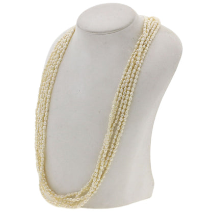 SELECT JEWELRY セレクトジュエリー 淡水パール 真珠 5連 ネックレス 金属製 レディース 中古