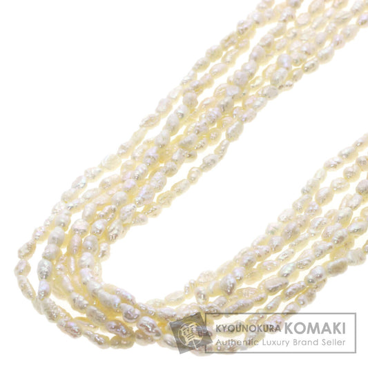 SELECT JEWELRY セレクトジュエリー 淡水パール 真珠 7連 ネックレス SV レディース 中古