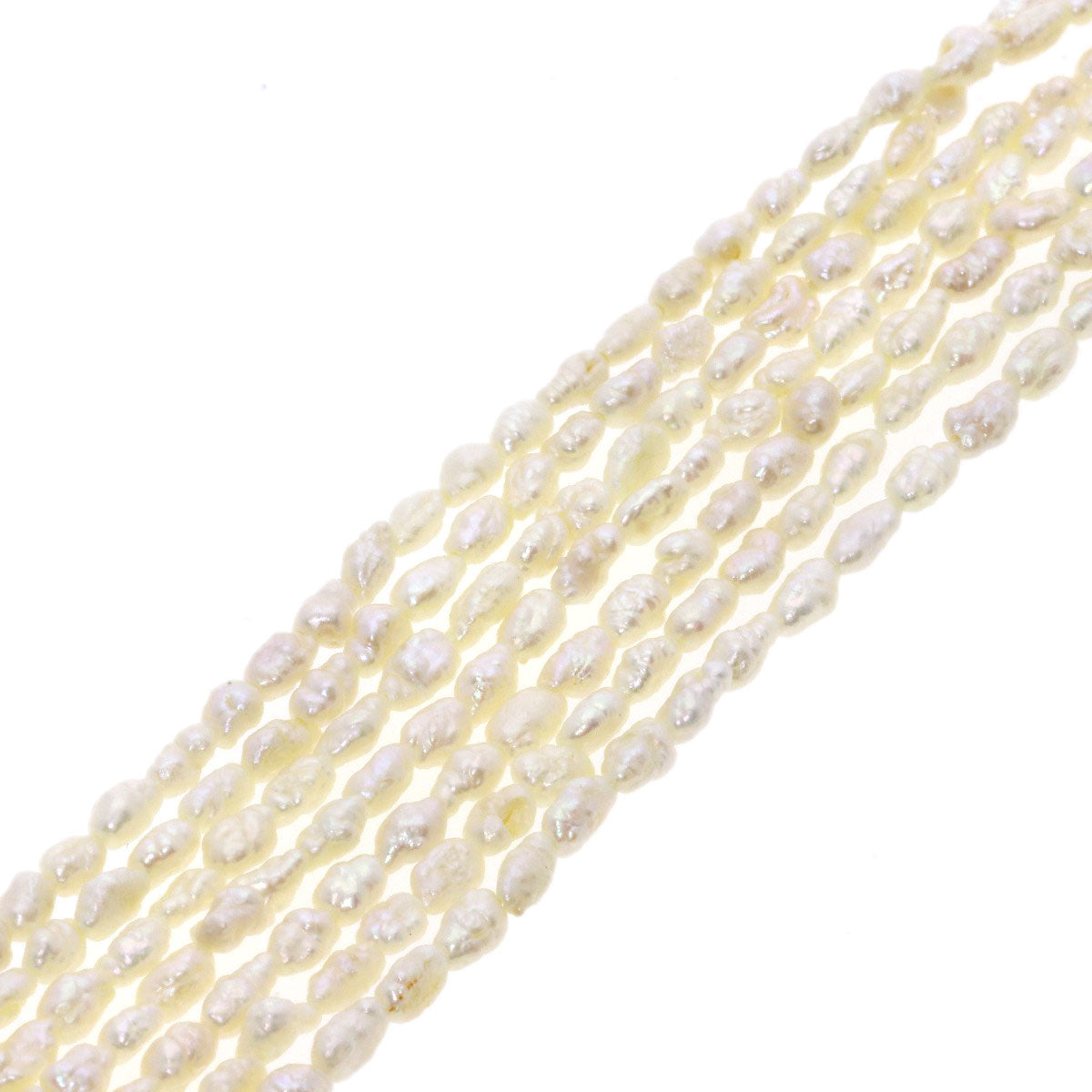SELECT JEWELRY セレクトジュエリー 淡水パール 真珠 7連 ネックレス SV レディース 中古