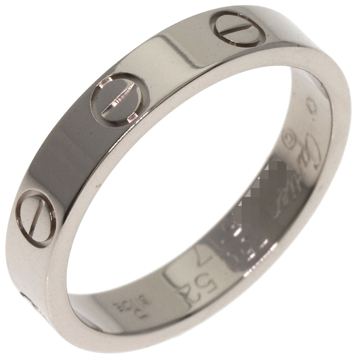 CARTIER カルティエ ミニ ラブリング #52 リング・指輪 K18WG レディース 中古