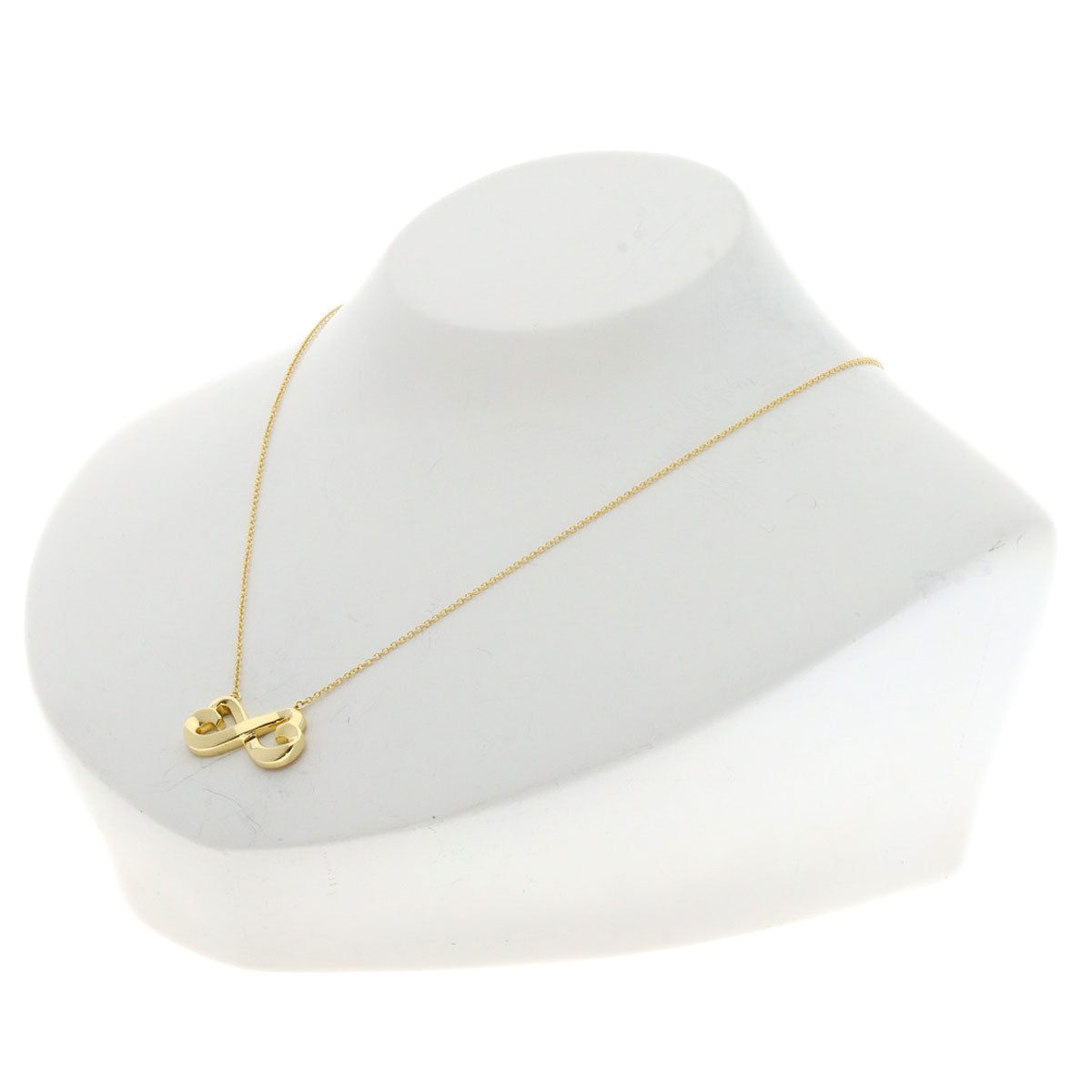 TIFFANY&Co. ティファニー ダブル ラビングハート ネックレス K18YG レディース 中古