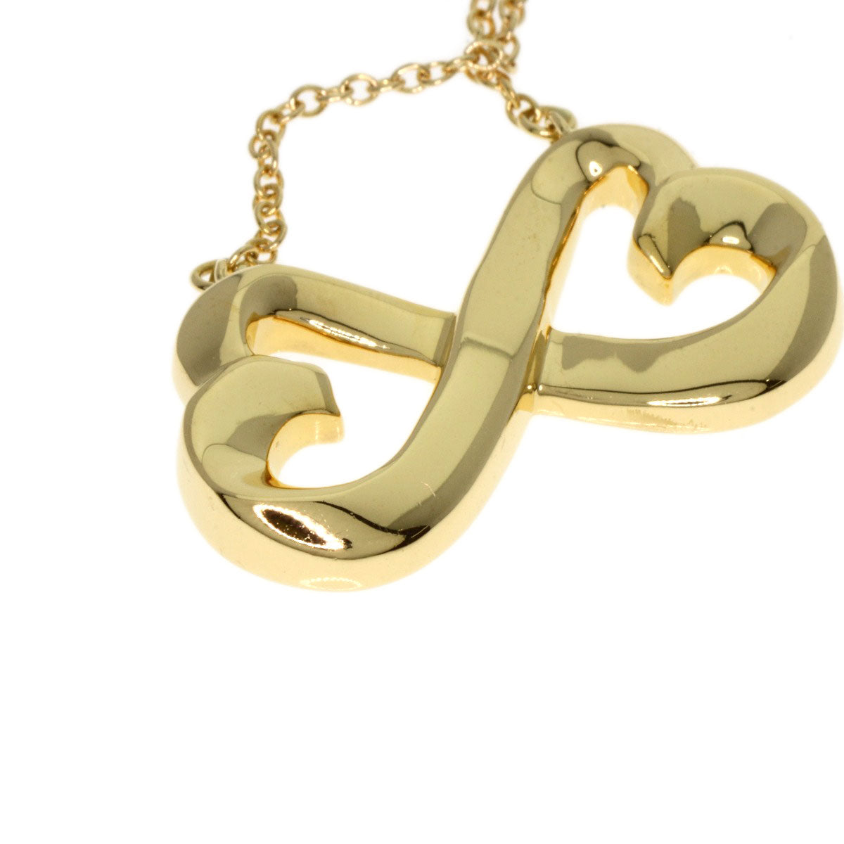TIFFANY&Co. ティファニー ダブル ラビングハート ネックレス K18YG レディース 中古