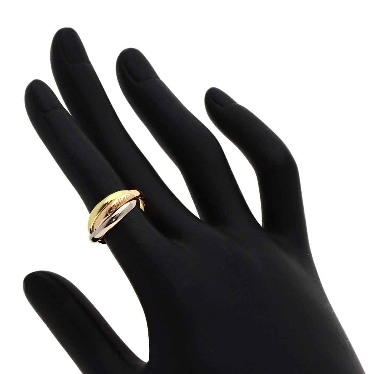 CARTIER カルティエ トリニティ SM #48 現行モデル リング・指輪 K18YG レディース 中古