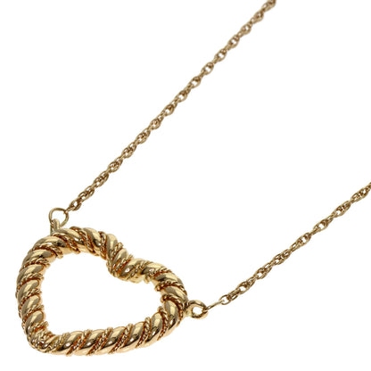 TIFFANY&Co. ティファニー ツイストハート ネックレス K14YG レディース 中古