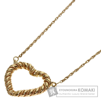 TIFFANY&Co. ティファニー ツイストハート ネックレス K14YG レディース 中古