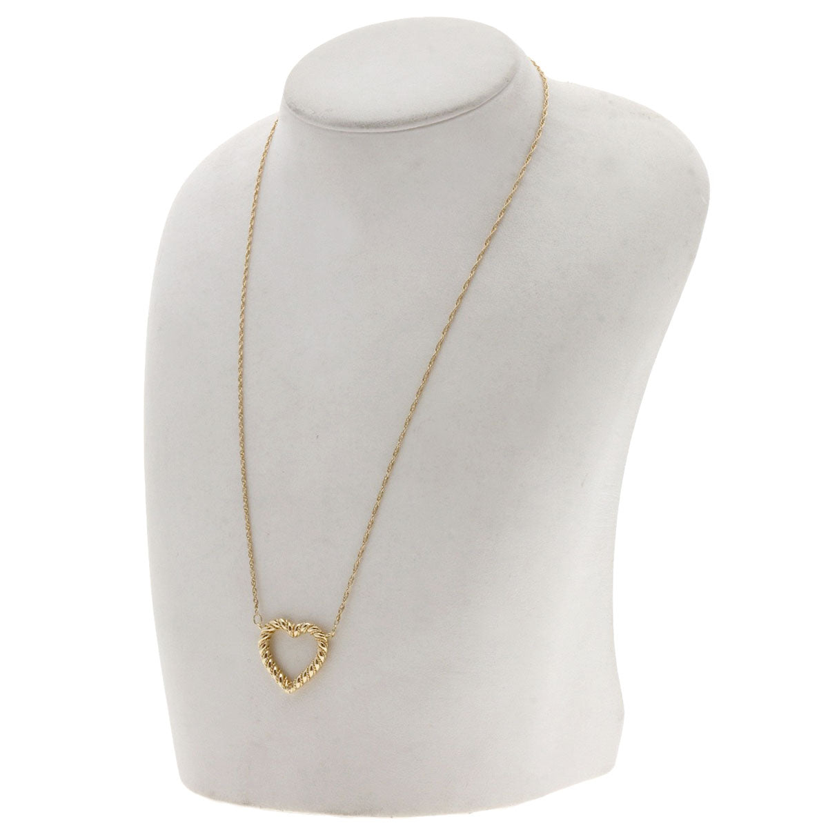 TIFFANY&Co. ティファニー ツイストハート ネックレス K14YG レディース 中古