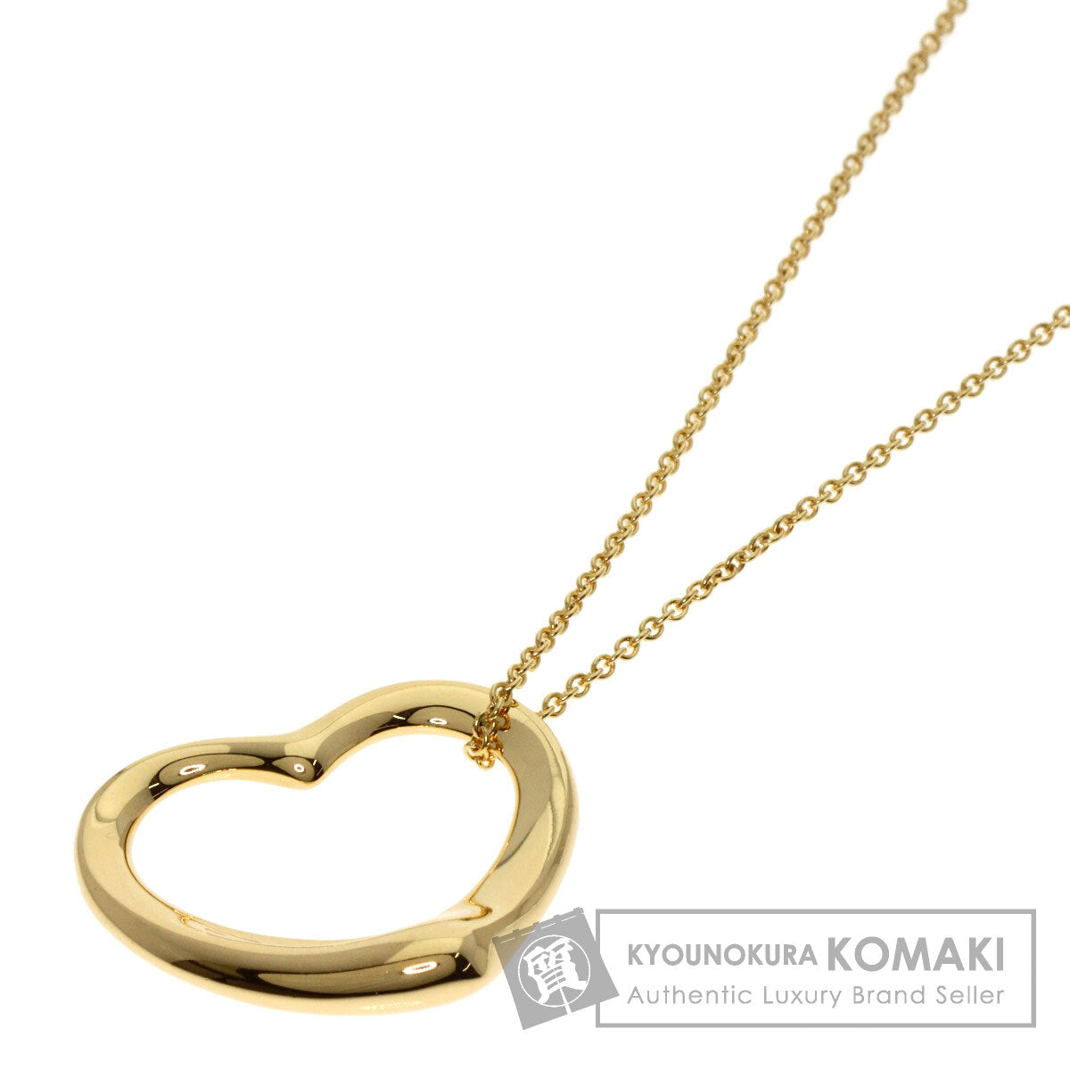 TIFFANY&Co. ティファニー オープンハート ネックレス K18YG レディース 中古