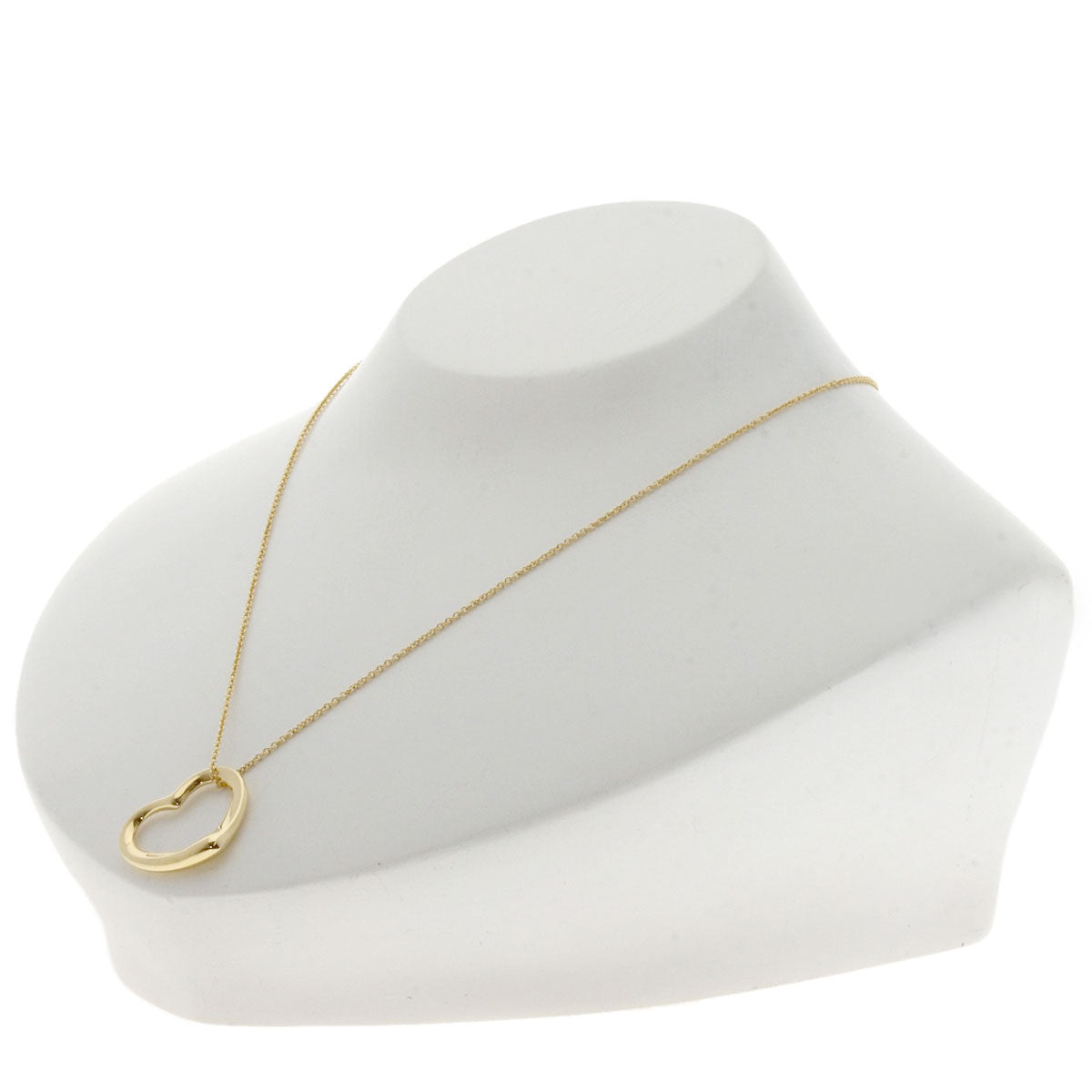 TIFFANY&Co. ティファニー オープンハート ネックレス K18YG レディース 中古