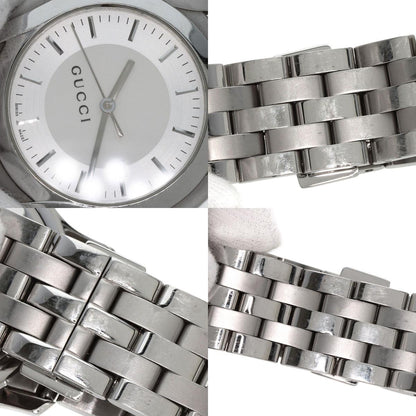 GUCCI グッチ 5500XL ラウンドフェイス 腕時計 SS メンズ 中古