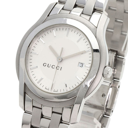 GUCCI グッチ 5500XL ラウンドフェイス 腕時計 SS メンズ 中古