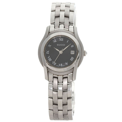 GUCCI グッチ 5500L ラウンドフェイス 腕時計 SS レディース 中古