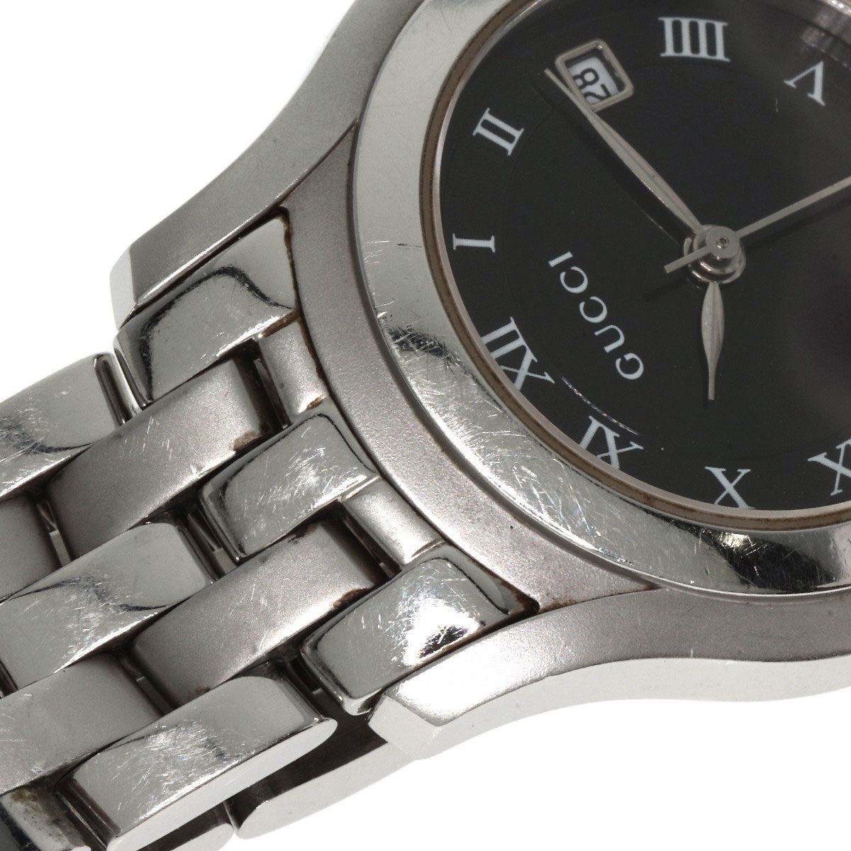 GUCCI グッチ 5500L ラウンドフェイス 腕時計 SS レディース 中古