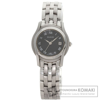 GUCCI グッチ 5500L ラウンドフェイス 腕時計 SS レディース 中古