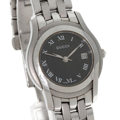 GUCCI グッチ 5500L ラウンドフェイス 腕時計 SS レディース 中古