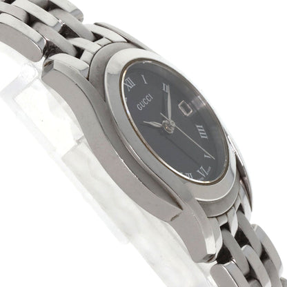 GUCCI グッチ 5500L ラウンドフェイス 腕時計 SS レディース 中古