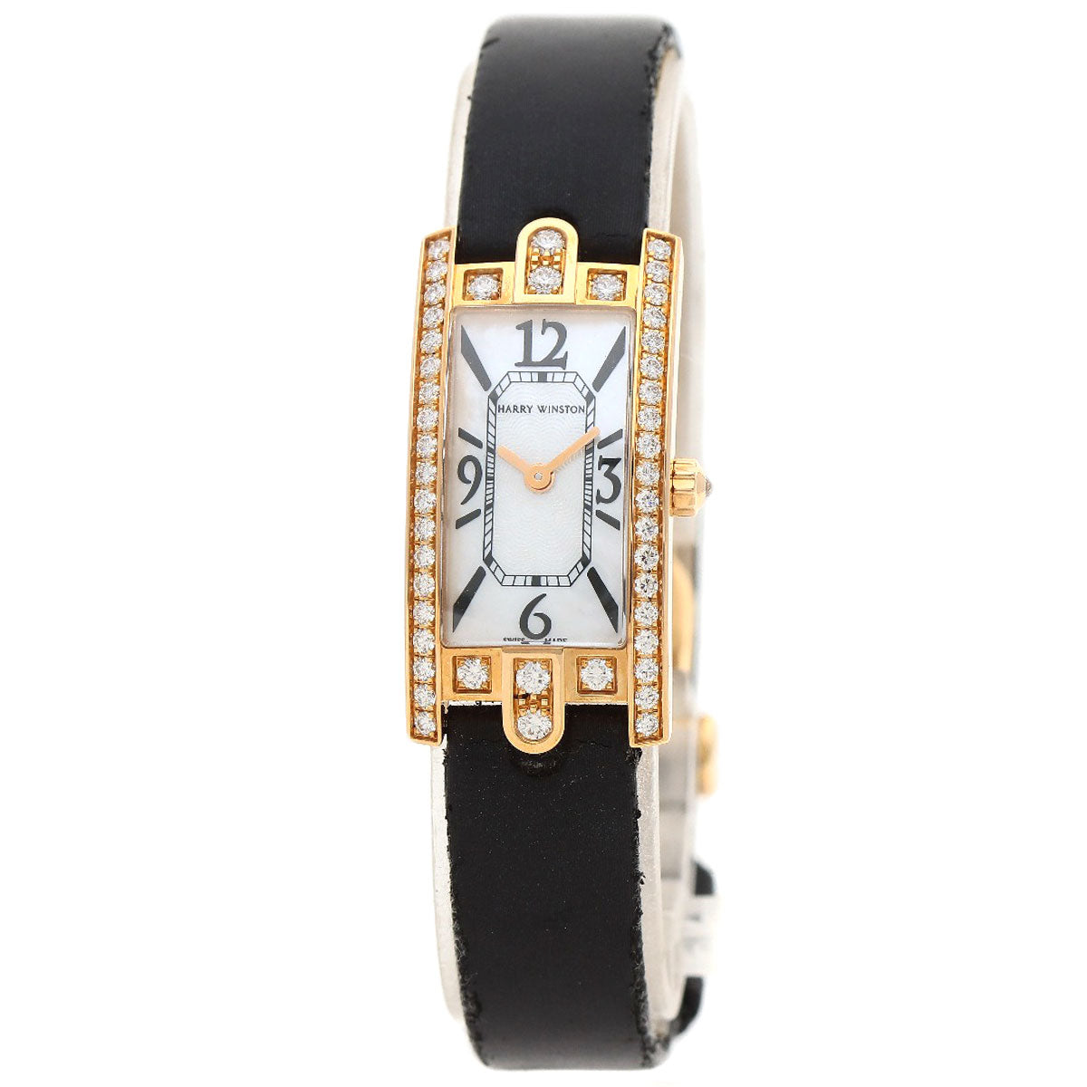 HARRY WINSTON ハリーウィンストン AVCQHM16 アヴェニューCミニ 腕時計 K18PG レディース 中古