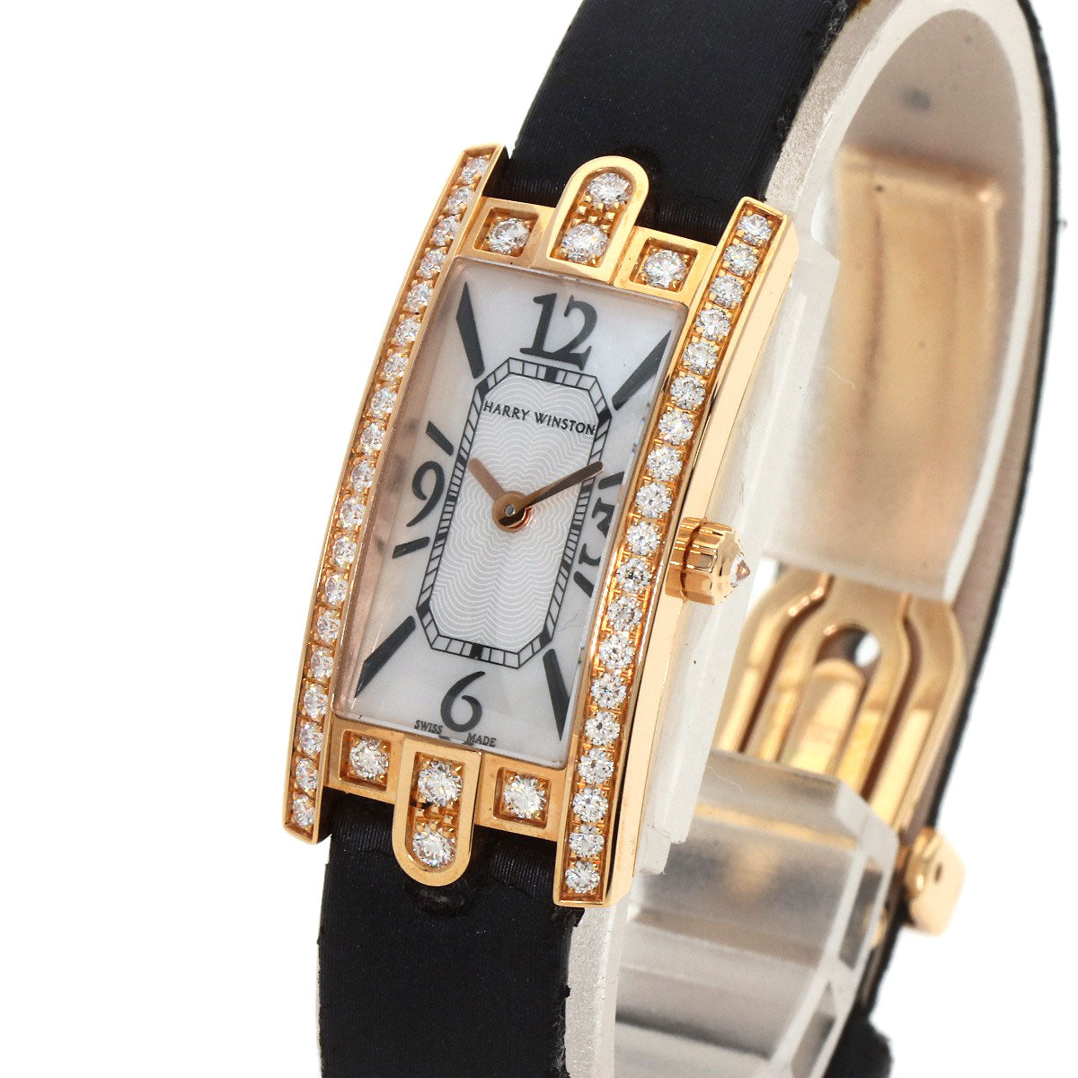 HARRY WINSTON ハリーウィンストン AVCQHM16 アヴェニューCミニ 腕時計 K18PG レディース 中古