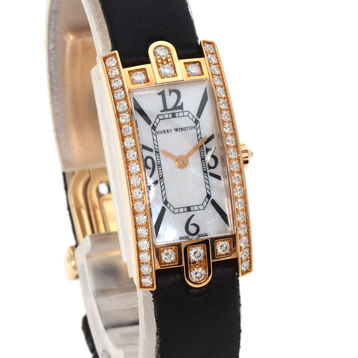 HARRY WINSTON ハリーウィンストン AVCQHM16 アヴェニューCミニ 腕時計 K18PG レディース 中古