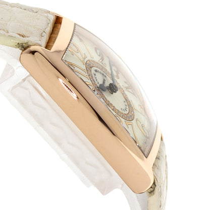 FRANCK MULLER フランクミュラー 1752QZRELCD1R トノウカーベックス リレーフ ダイヤモンド 腕時計 K18PG レディース 中古