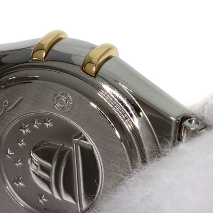 OMEGA オメガ 1376.75 コンステレーション ミニ ベゼル ダイヤモンド 腕時計 SS レディース 中古