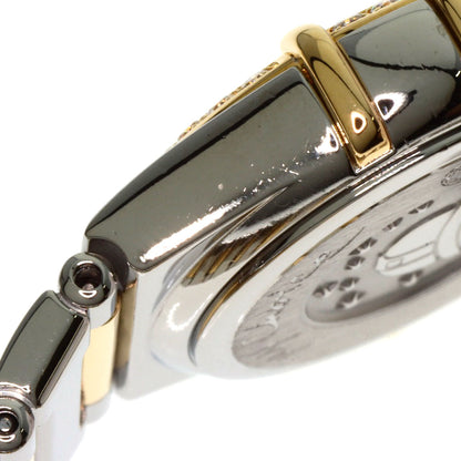 OMEGA オメガ 1376.75 コンステレーション ミニ ベゼル ダイヤモンド 腕時計 SS レディース 中古