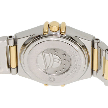 OMEGA オメガ 1376.75 コンステレーション ミニ ベゼル ダイヤモンド 腕時計 SS レディース 中古