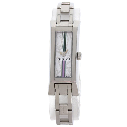 GUCCI グッチ 110 スクエアフェイス 腕時計 SS レディース 中古