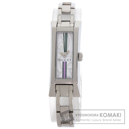 GUCCI グッチ 110 スクエアフェイス 腕時計 SS レディース 中古