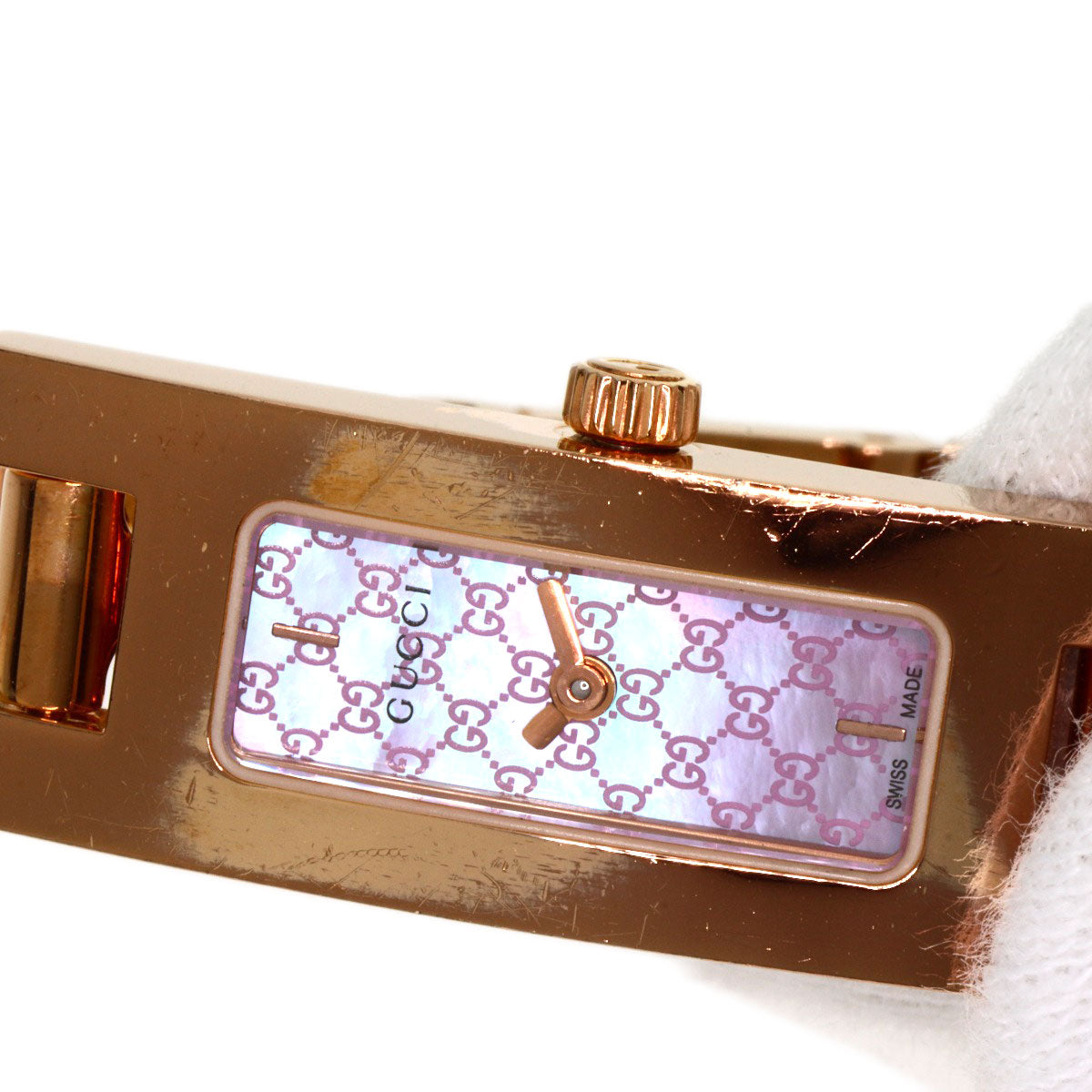 GUCCI グッチ 3900L 腕時計 PGP レディース 中古