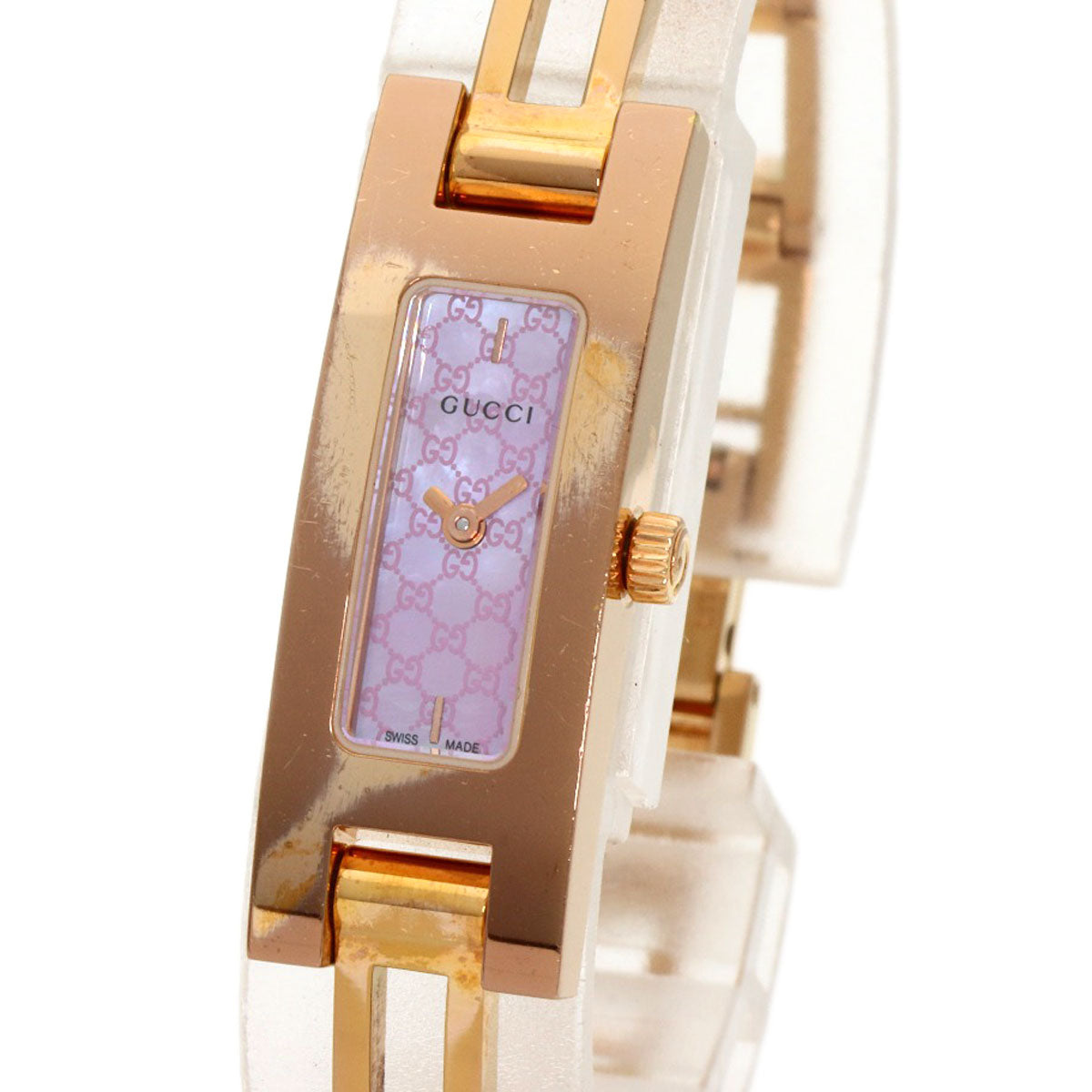 GUCCI グッチ 3900L 腕時計 PGP レディース 中古