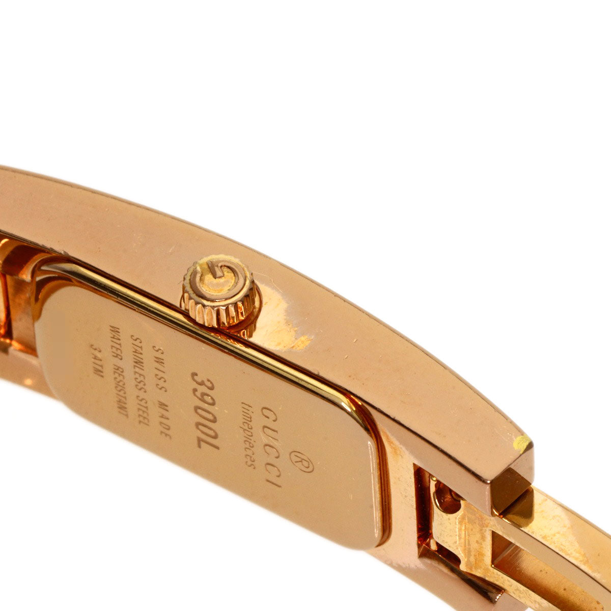 GUCCI グッチ 3900L 腕時計 PGP レディース 中古