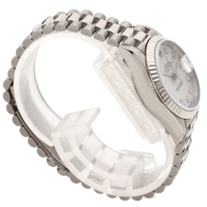 ROLEX ロレックス 79179G デイトジャスト 10P ダイヤモンド 腕時計 K18WG レディース 中古