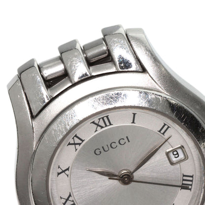 GUCCI グッチ 5500L ラウンドフェイス 腕時計 SS レディース 中古
