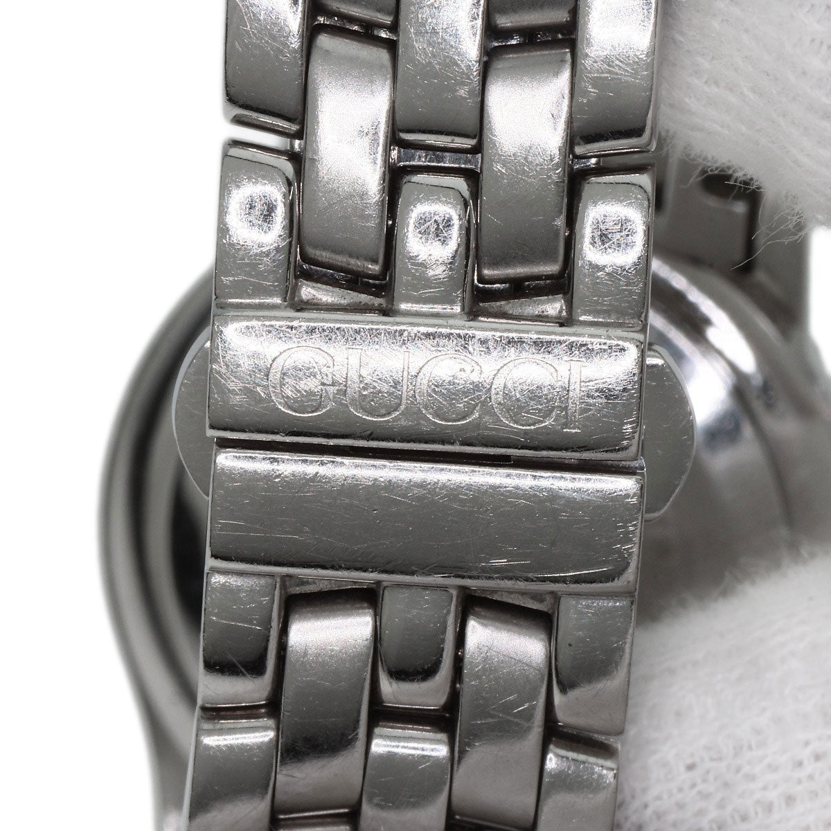 GUCCI グッチ 5500L ラウンドフェイス 腕時計 SS レディース 中古