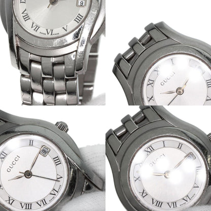 GUCCI グッチ 5500L ラウンドフェイス 腕時計 SS レディース 中古