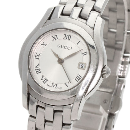 GUCCI グッチ 5500L ラウンドフェイス 腕時計 SS レディース 中古