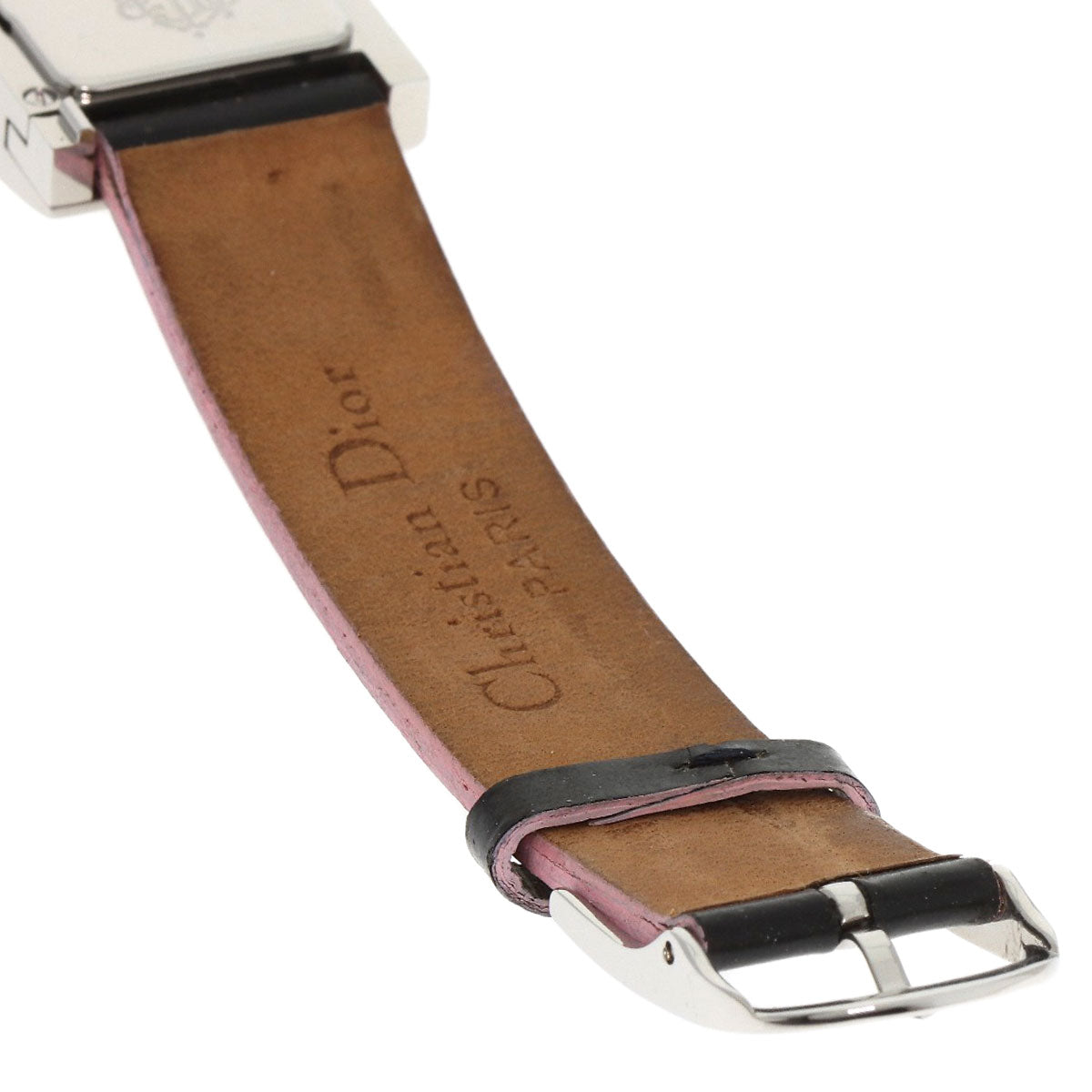 CHRISTIAN DIOR クリスチャンディオール D78-1093 マリス ピンクサファイア 腕時計 SS レディース 中古