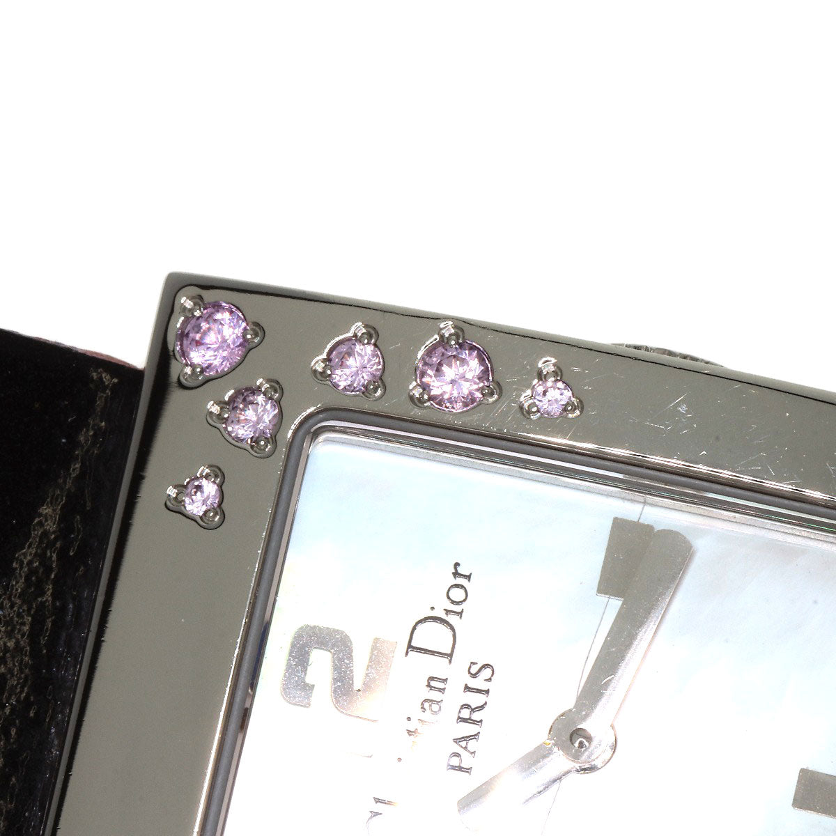 CHRISTIAN DIOR クリスチャンディオール D78-1093 マリス ピンクサファイア 腕時計 SS レディース 中古