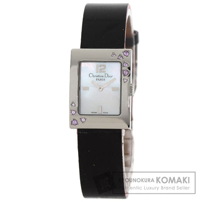CHRISTIAN DIOR クリスチャンディオール D78-1093 マリス ピンクサファイア 腕時計 SS レディース 中古