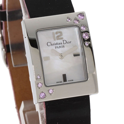 CHRISTIAN DIOR クリスチャンディオール D78-1093 マリス ピンクサファイア 腕時計 SS レディース 中古