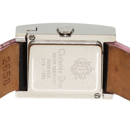 CHRISTIAN DIOR クリスチャンディオール D78-1093 マリス ピンクサファイア 腕時計 SS レディース 中古
