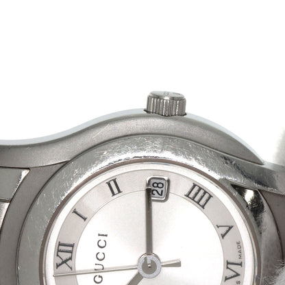 GUCCI グッチ 5500L ラウンドフェイス 腕時計 SS レディース 中古