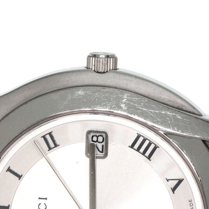 GUCCI グッチ 5500M ラウンドフェイス 腕時計 SS メンズ 中古