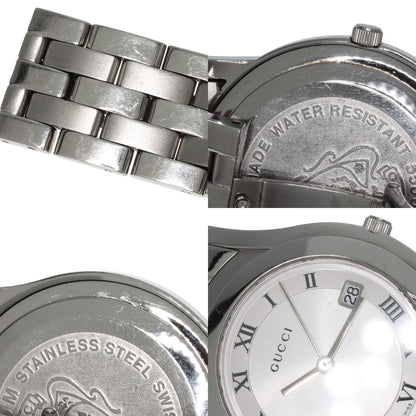 GUCCI グッチ 5500M ラウンドフェイス 腕時計 SS メンズ 中古