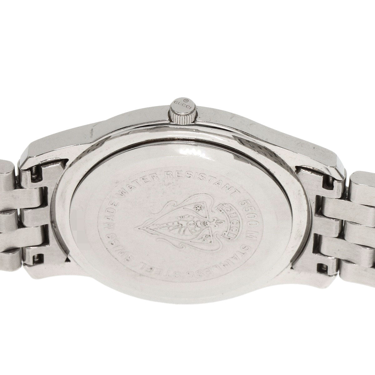 GUCCI グッチ 5500M ラウンドフェイス 腕時計 SS メンズ 中古