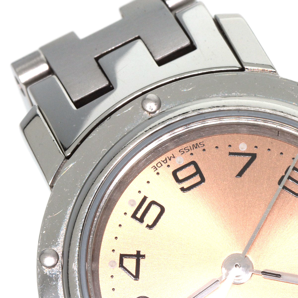 HERMES エルメス CL4.210 クリッパー 腕時計 SS レディース 中古