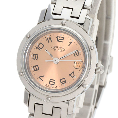 HERMES エルメス CL4.210 クリッパー 腕時計 SS レディース 中古